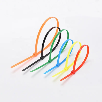 Dây buộc cáp nylon tự khóa Zip bền sử dụng 3,6 X 100mm Đen trắng Nhiều màu