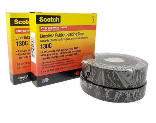 Băng keo nối cao su đen cách điện 130c cho điện 0,76mm