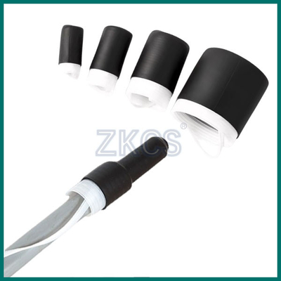 Tấm đầu cuối Epdm lạnh đóng chặt được đặt trên đầu của một loạt các cáp